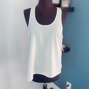 Abound white/cream scoop neck tank top